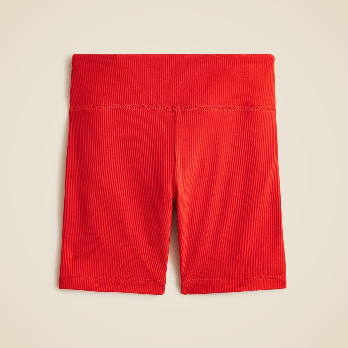 Girls' active bike short in stretchy rib