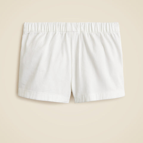 Girls' swing-set short in garment-dyed chino