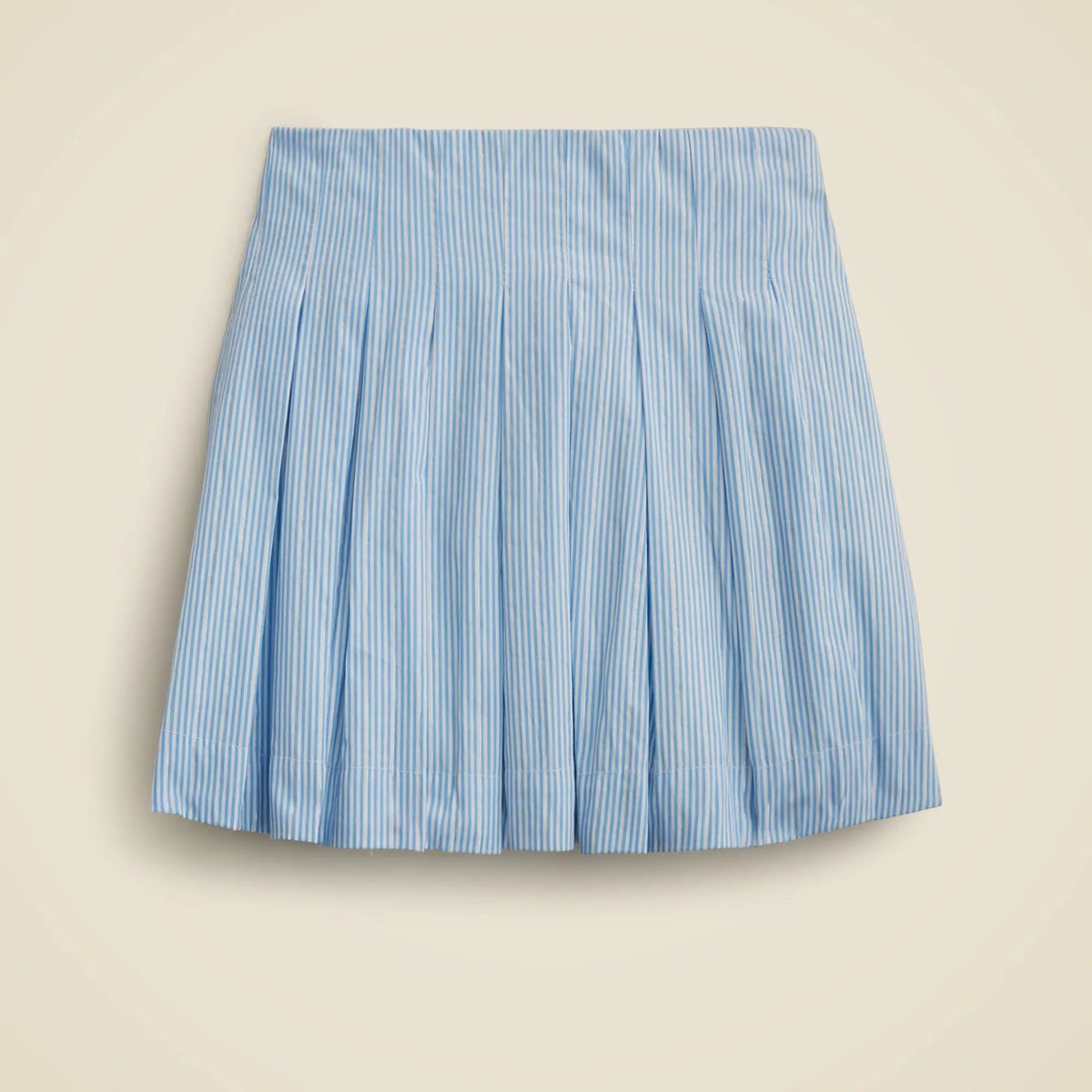 Girls' pleated skirt in cotton poplin with metallic threads