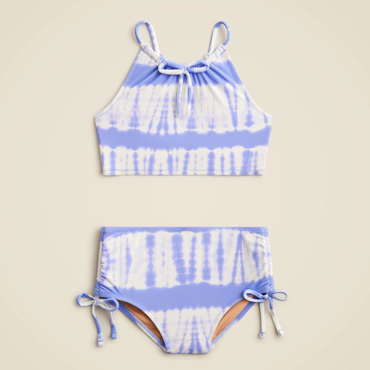 Girls' bow-tie two-piece swimsuit