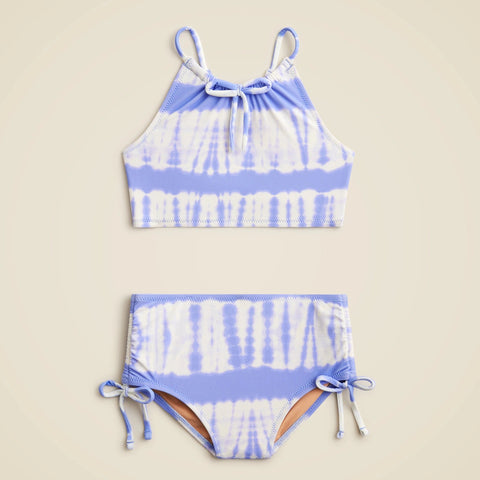 Girls' bow-tie two-piece swimsuit