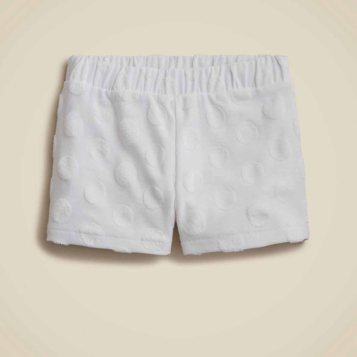 Girls' pull-on short in terry jacquard