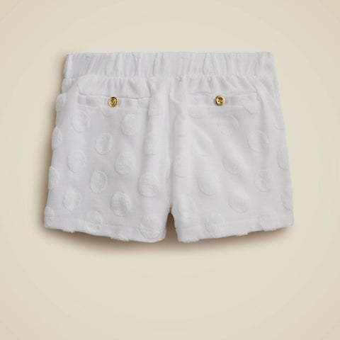 Girls' pull-on short in terry jacquard