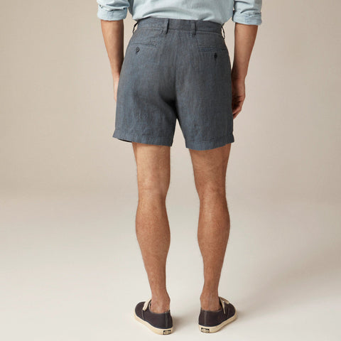 7" linen short