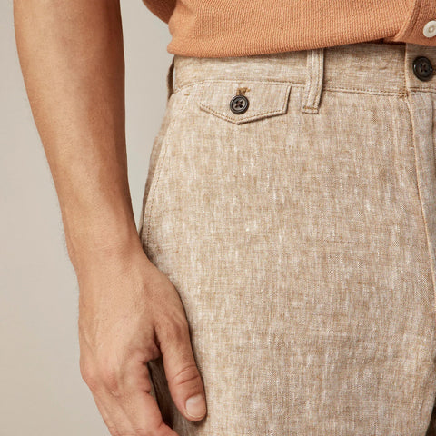 7" linen short