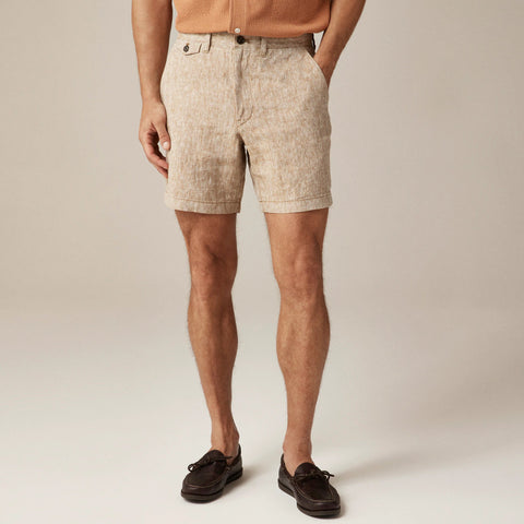 7" linen short
