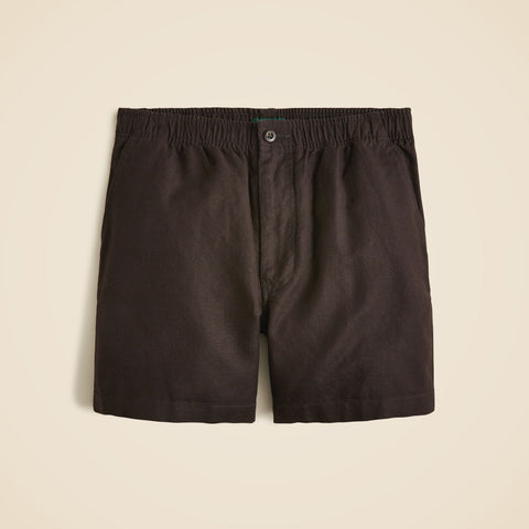 5.5'' Pier short in cotton-linen blend