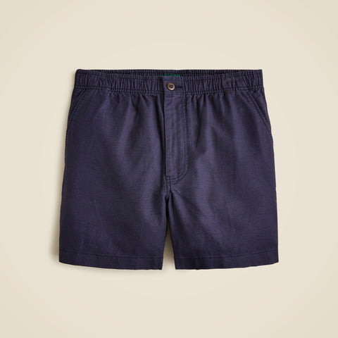 5.5'' Pier short in cotton-linen blend