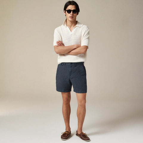 7" linen short
