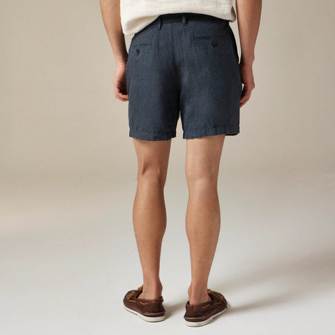 7" linen short