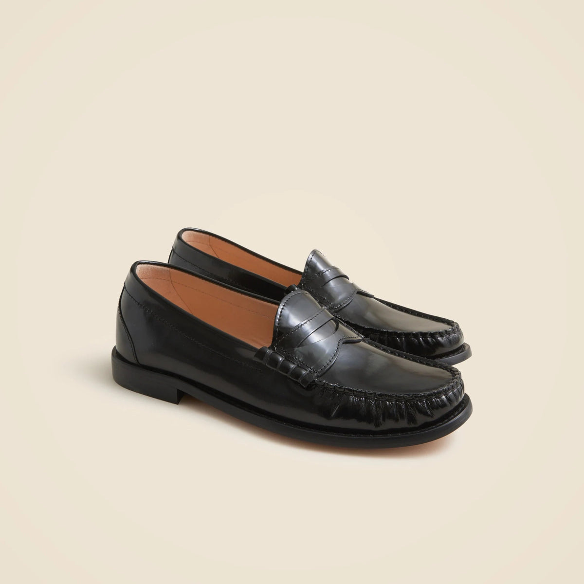 New Winona penny loafers in Italian spazzolato leather