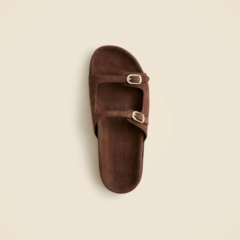 New Colbie buckle sandals in suede