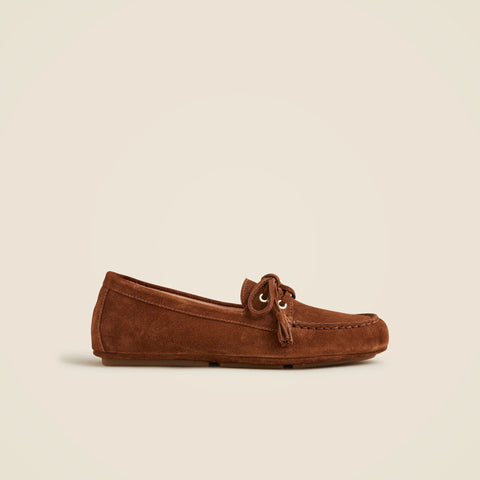 Driving loafers in suede
