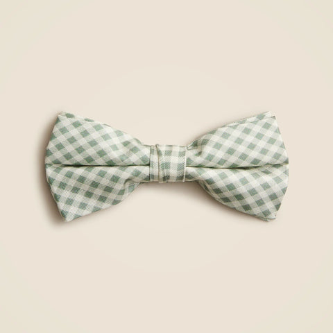 Kids' silk bow tie in gingham