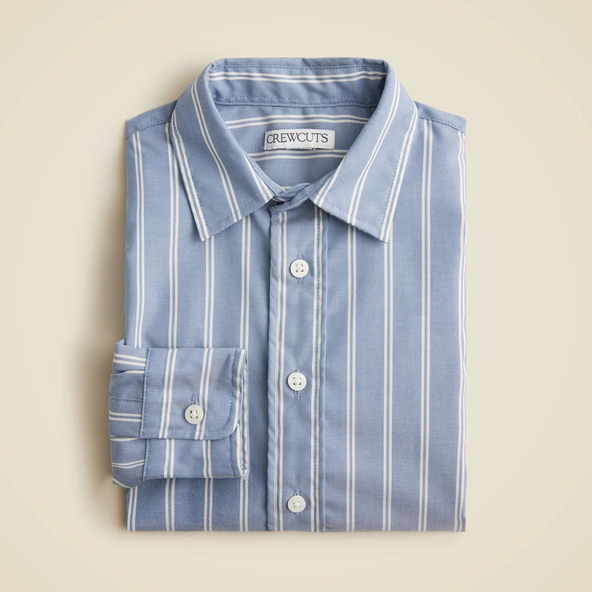 Boys' Ludlow Premium fine cotton dress shirt in stripe