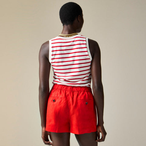 3" Harbor short in linen