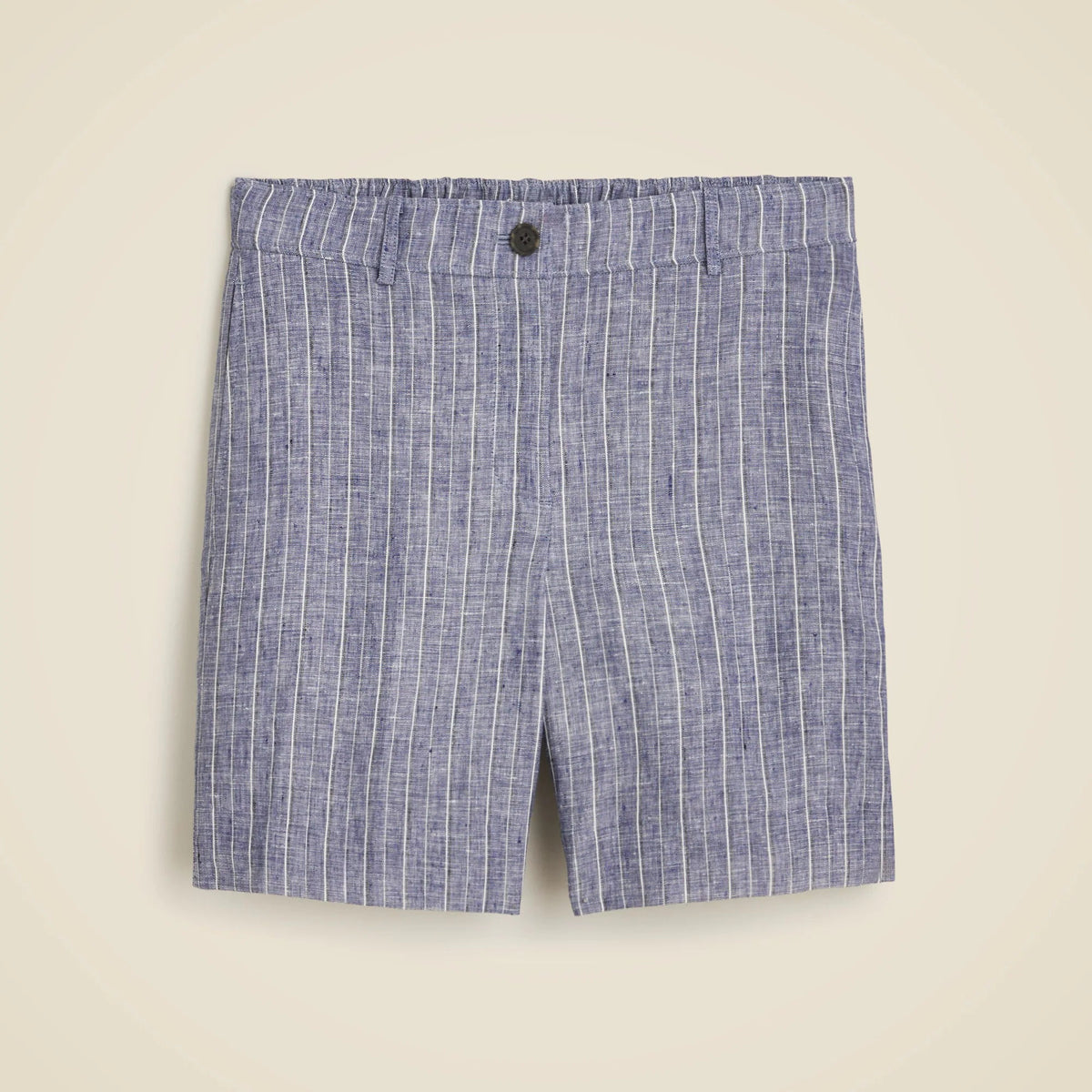 6" Harbor short in striped linen