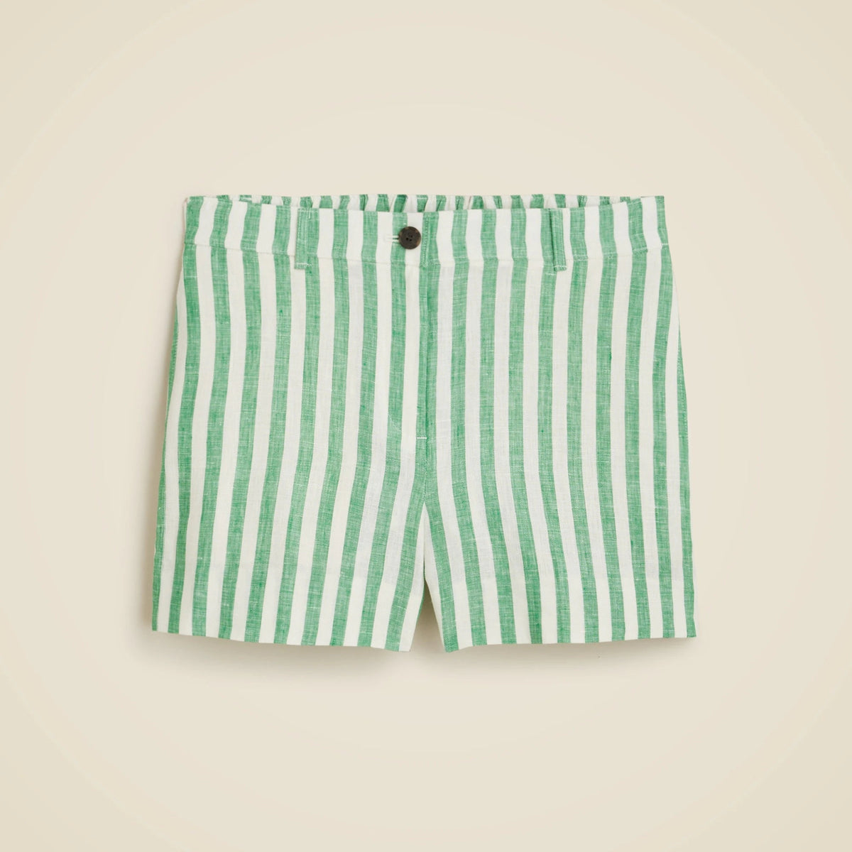 3" Harbor short in striped linen
