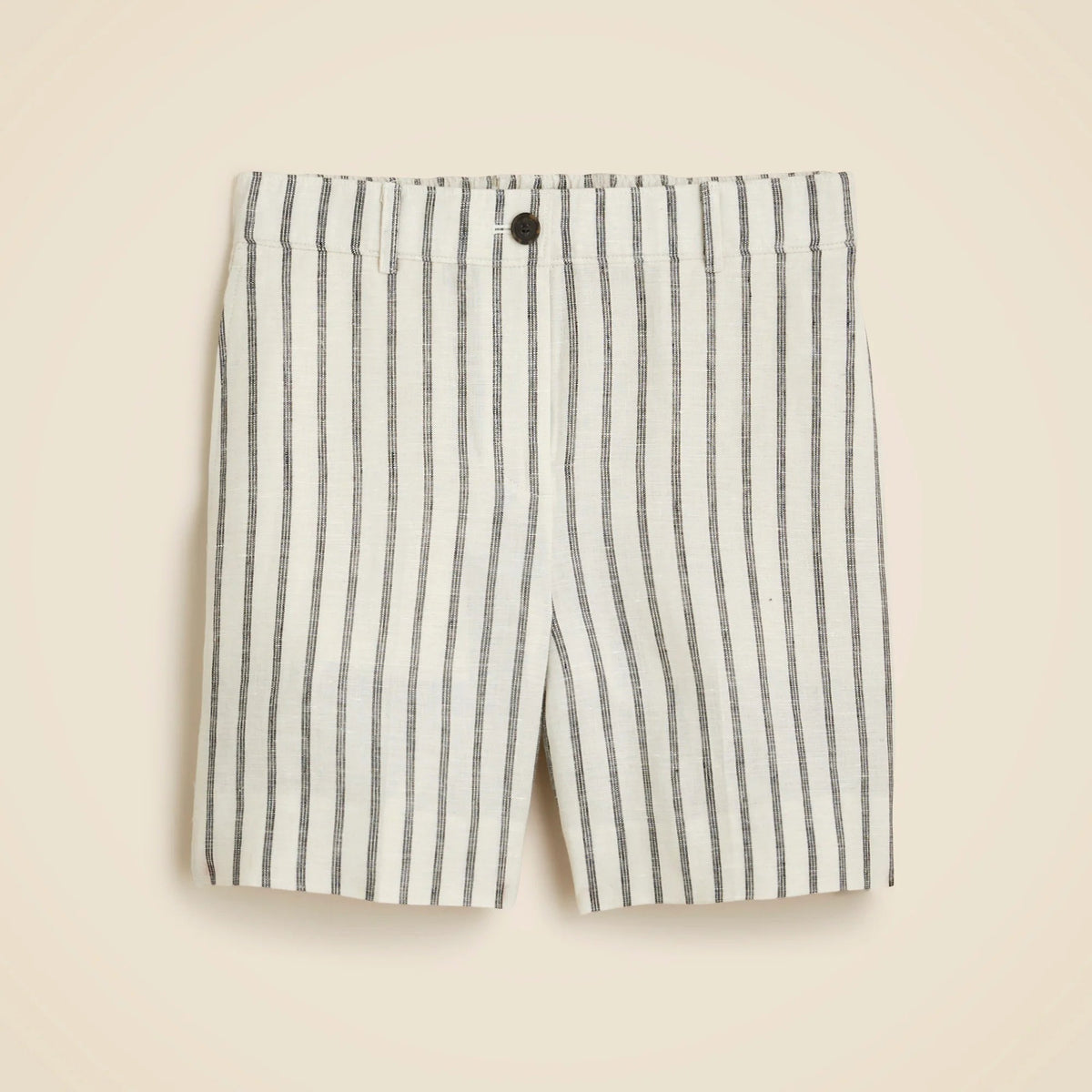 6" Harbor short in striped linen