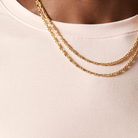 Refined rib elbow-sleeve T-shirt