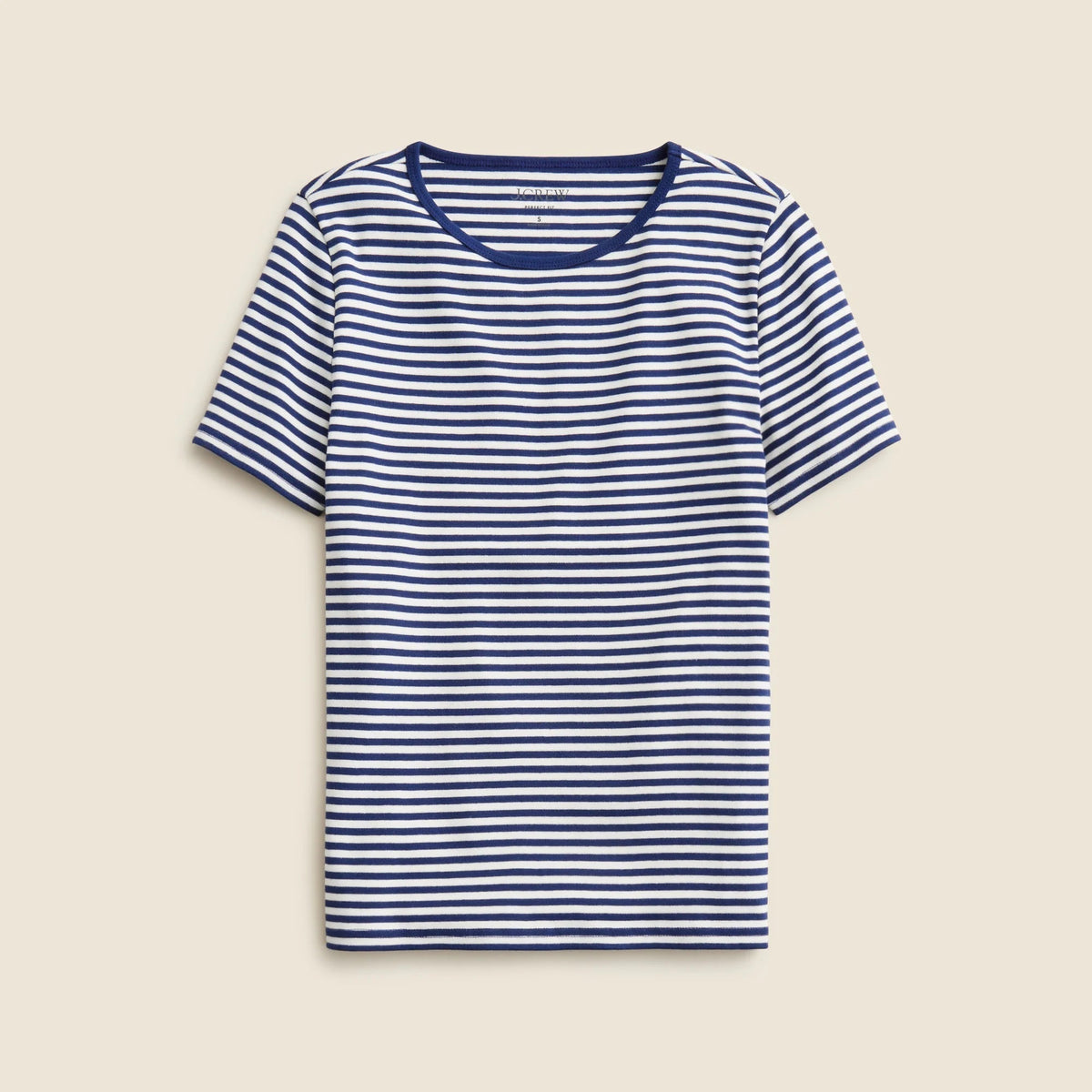 New perfect-fit short-sleeve T-shirt in stripe