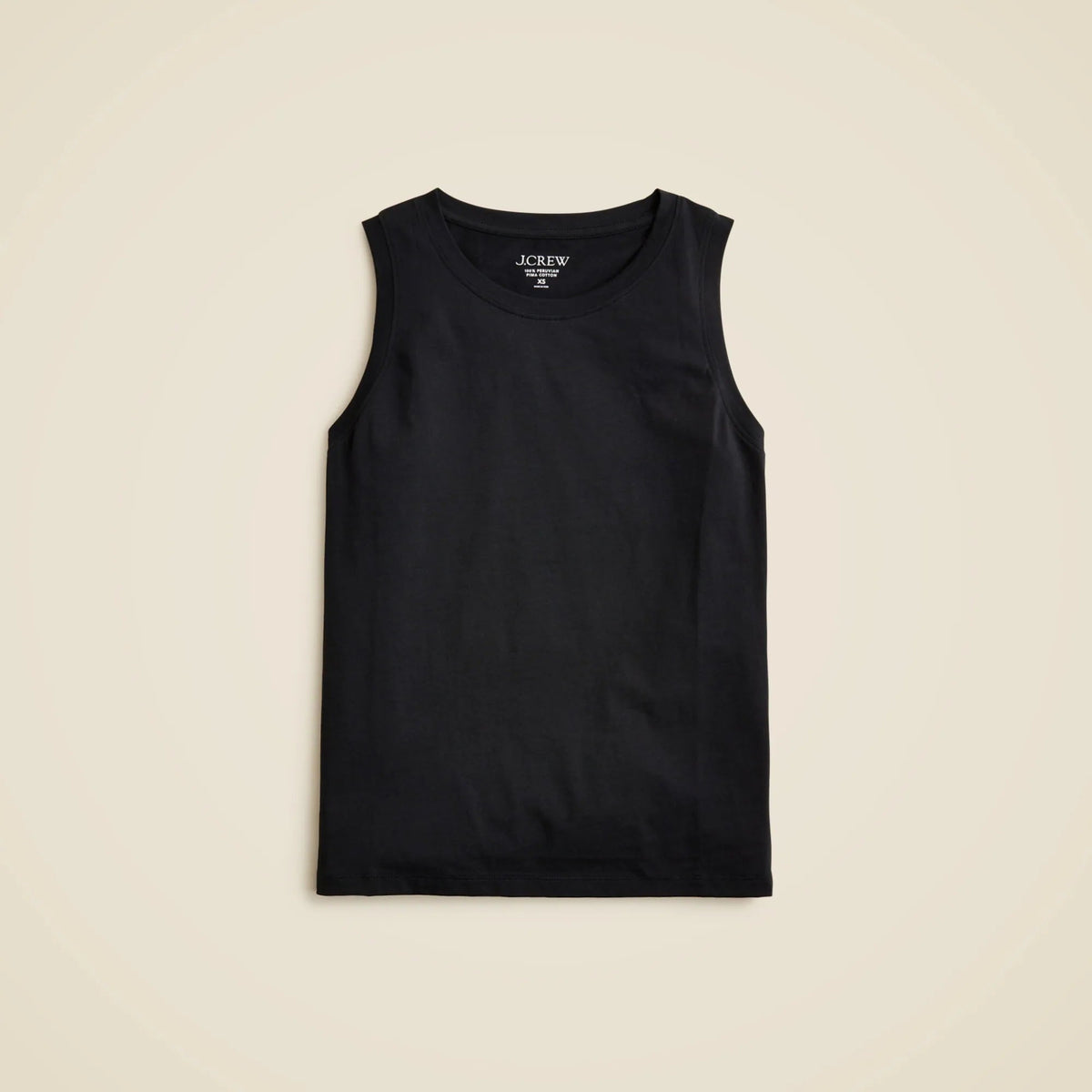 Pima cotton muscle tank top