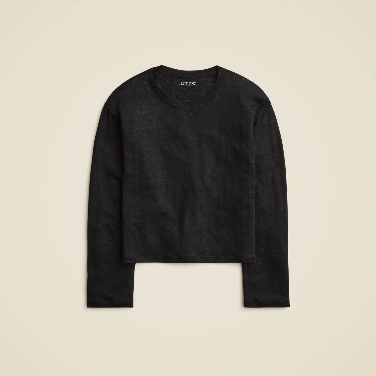 New relaxed linen long-sleeve T-shirt