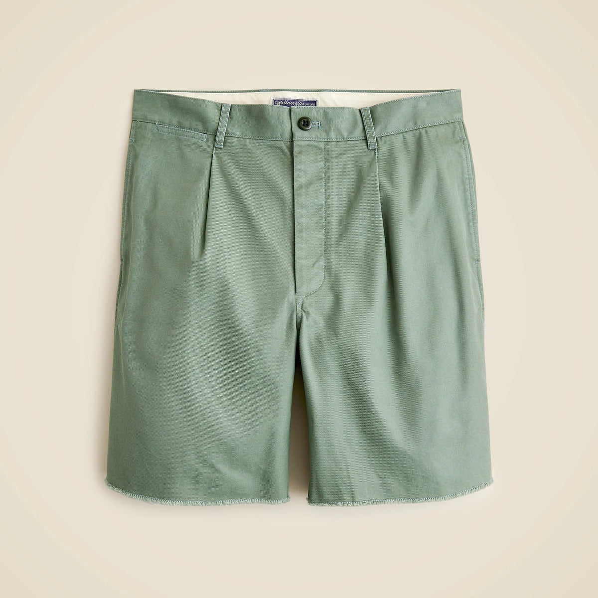 Wallace & Barnes 8" pleated cutoff chino short