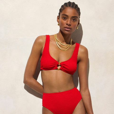 Claudia O-ring scrunchie bikini top