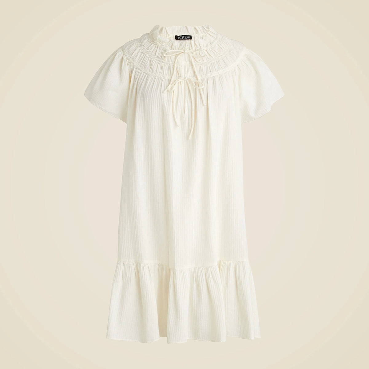 Airy gauze babydoll dress