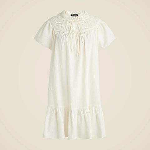 Airy gauze babydoll dress
