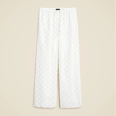 Beach pant with pom-poms