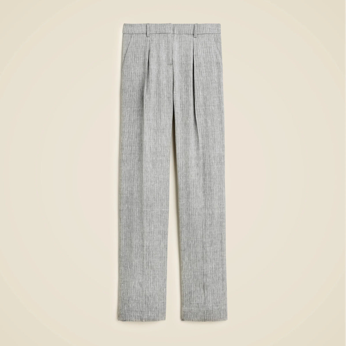 Portia pant in herringbone linen blend