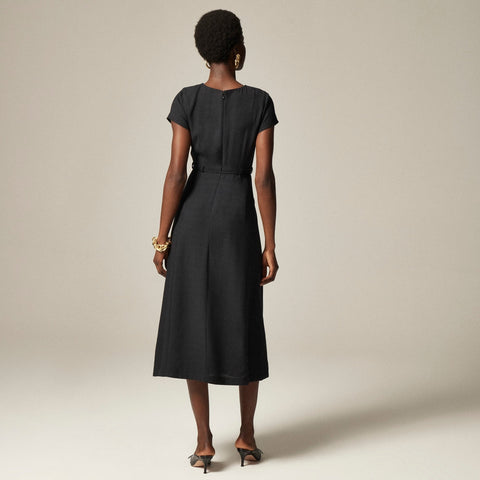 Mathilde dress in luster canvas