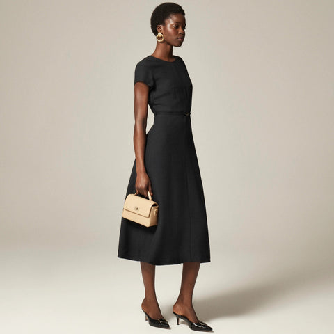 Mathilde dress in luster canvas