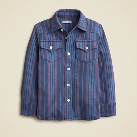 Kids' long-sleeve Seaboard soft-knit shirt in stripe