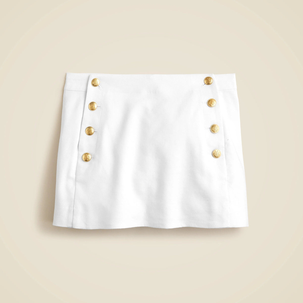 Sailor skort in stretch linen blend