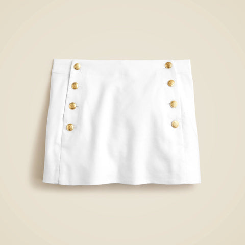 Sailor skort in stretch linen blend