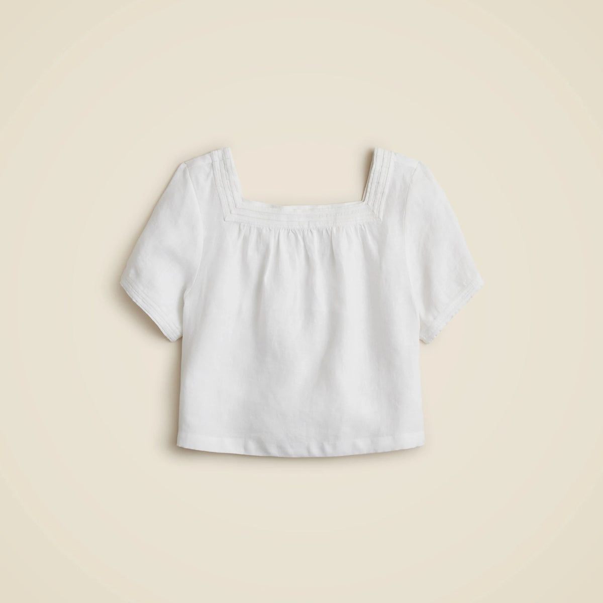 Sailor squareneck top in linen