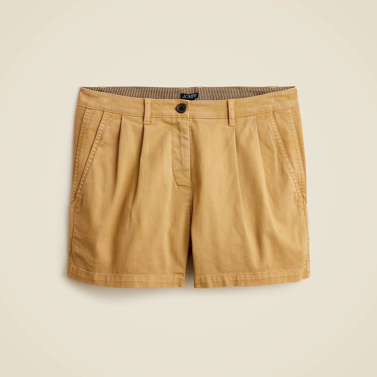 3" pleated heritage chino short