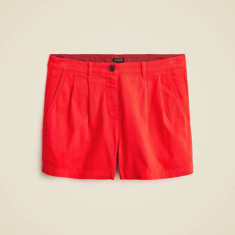 3" pleated heritage chino short