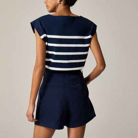 5" pleated heritage chino short