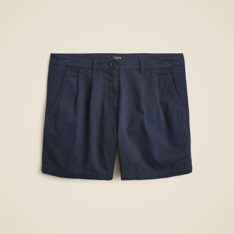 5" pleated heritage chino short