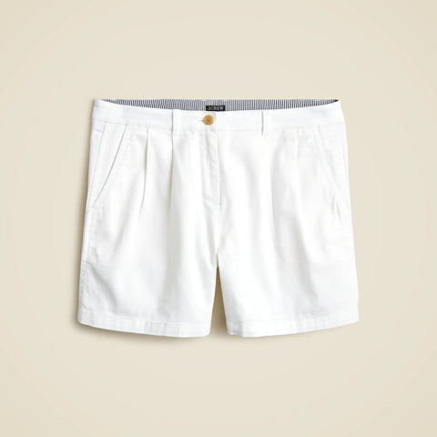 5" pleated heritage chino short