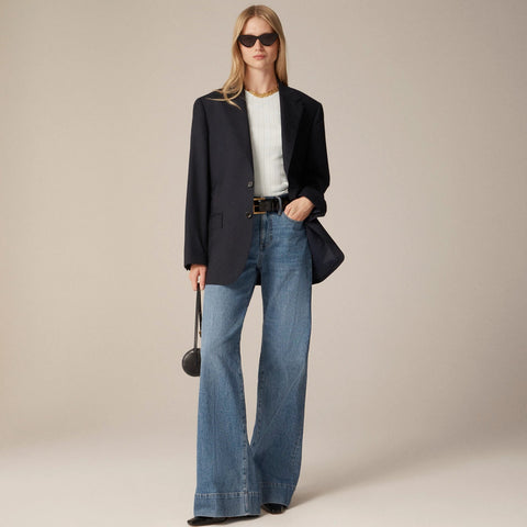 Pointelle short-sleeve T-shirt