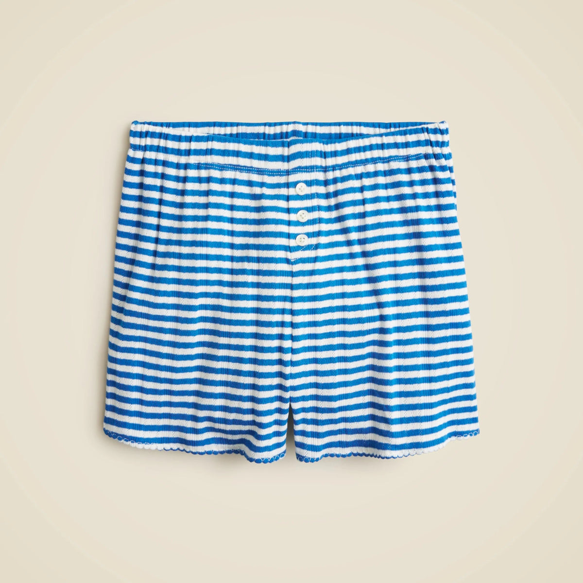Pointelle short in stripe