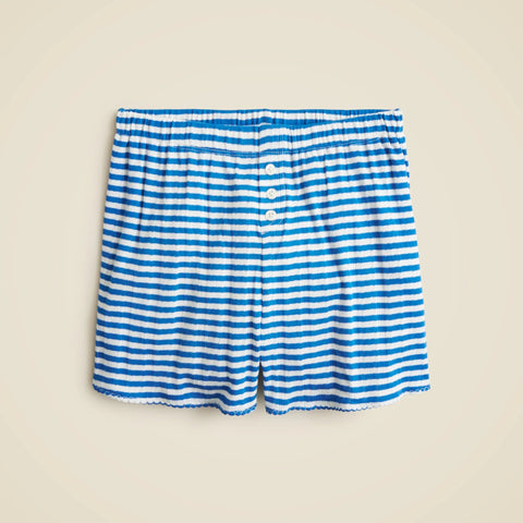 Pointelle short in stripe