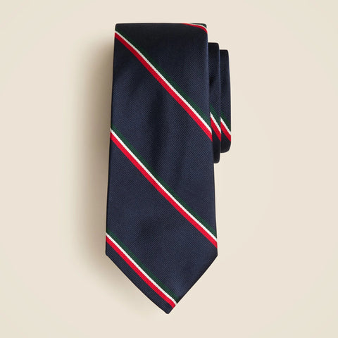English silk striped tie