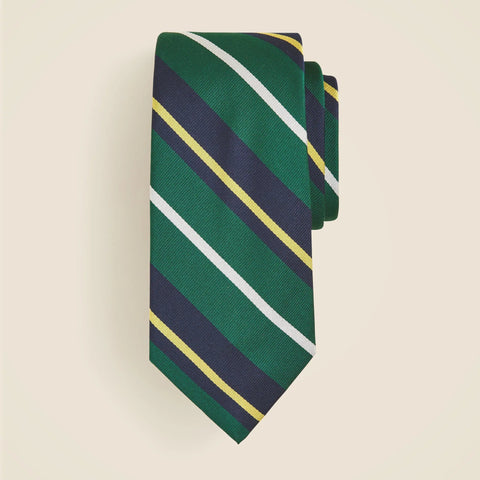 English silk striped tie