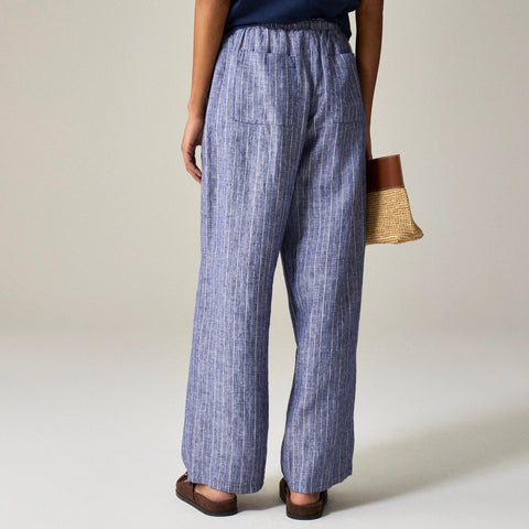 New Soleil pant in striped linen